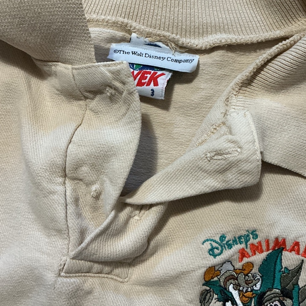 Vintage Disney Animal Kingdom Cast Expedition Mickey Mouse Pullover Sweatshirt - Picture 8 of 12